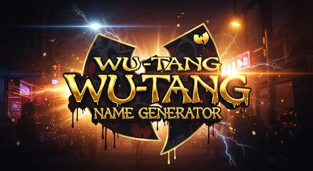 Wu-Tang Name Generator