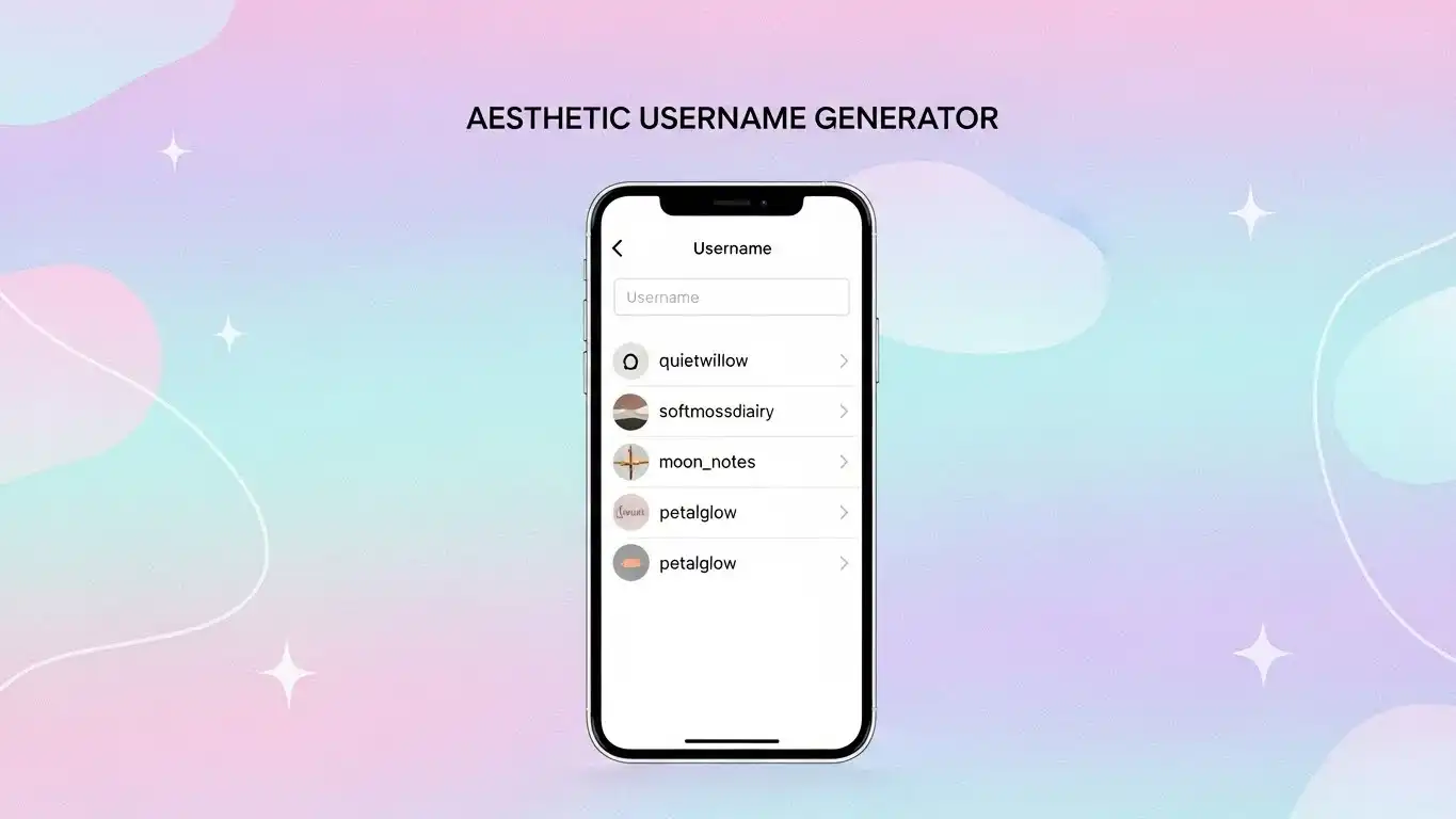 Aesthetic Username Generator
