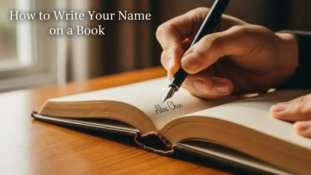 How to Write Your Name on a Book