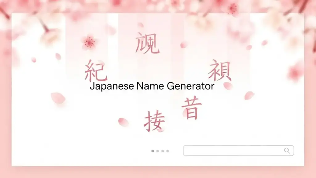 Japanese Name Generator