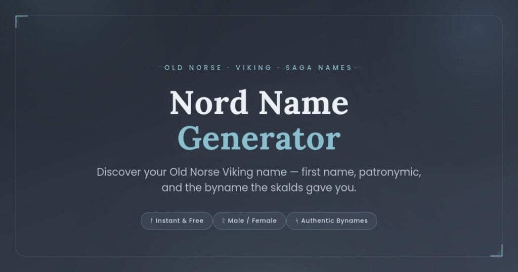 nord name generator